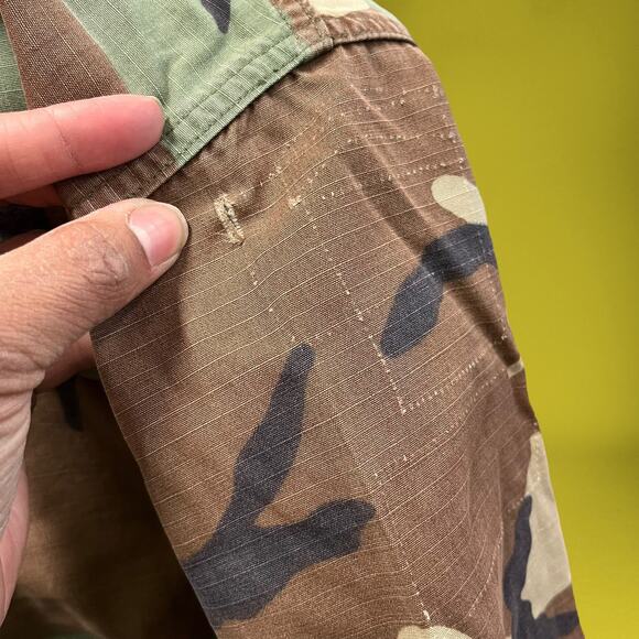 Army Field Jacket Canvas Camo Small-Regular Women’s Cut US Pockets Woodland Hunt - Picture 6 of 7